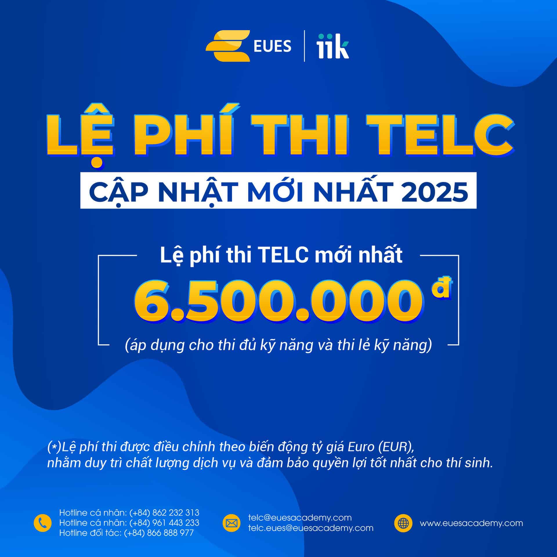 LỆ PHÍ THI TELC
