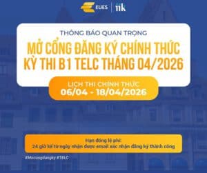 Thi TELC B1 THÁNG 04/2026