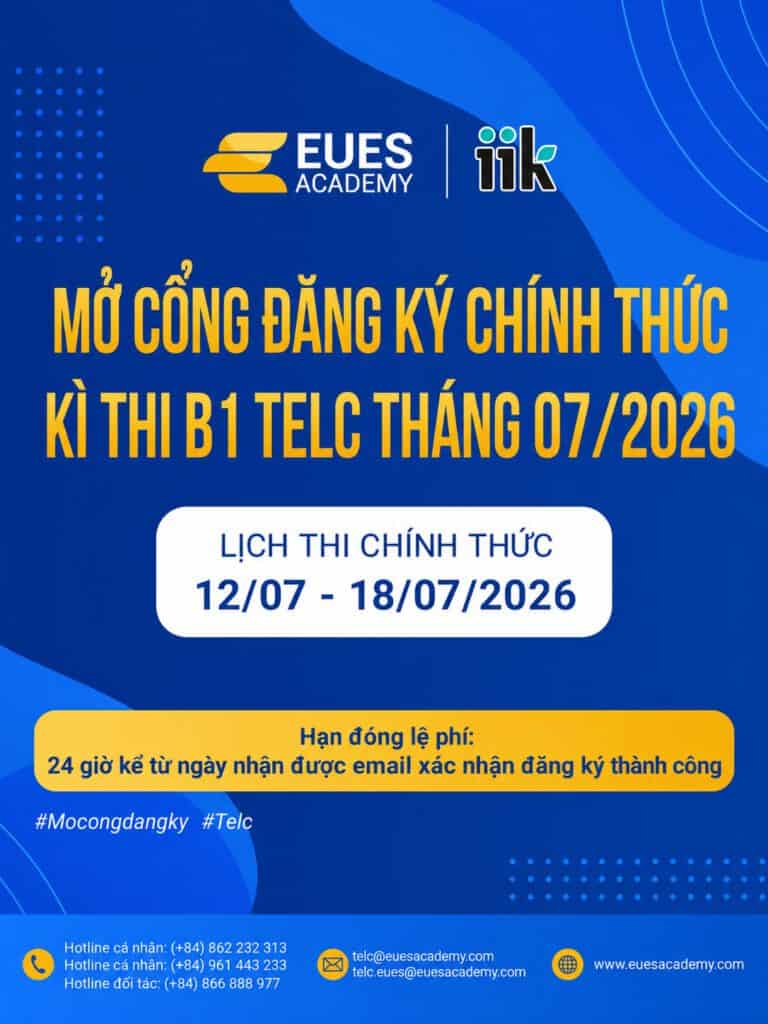 Thi TELC tháng 07/2026